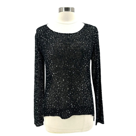 Forever 21 Sweaters - Forever 21 Woman’s Black Loose Knit Sparkle Sweater